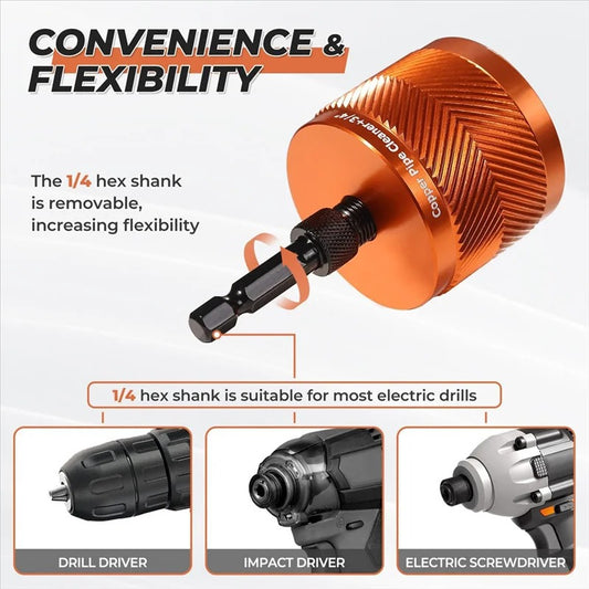 1/2 ", 3/4" And 1 "Electric Copper Tube Cleaning Brush