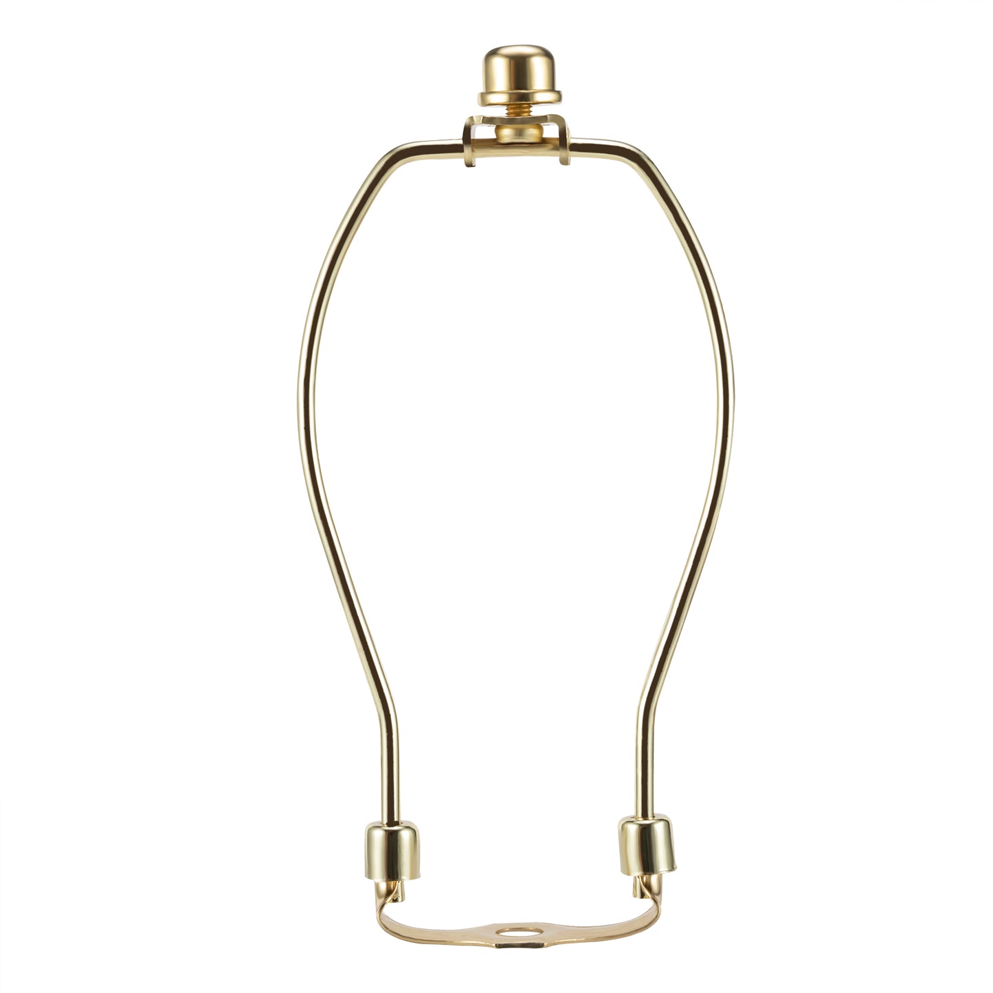 Light Duty Lamp Harp Holder Kit with Finial and Detachable Saddle Base