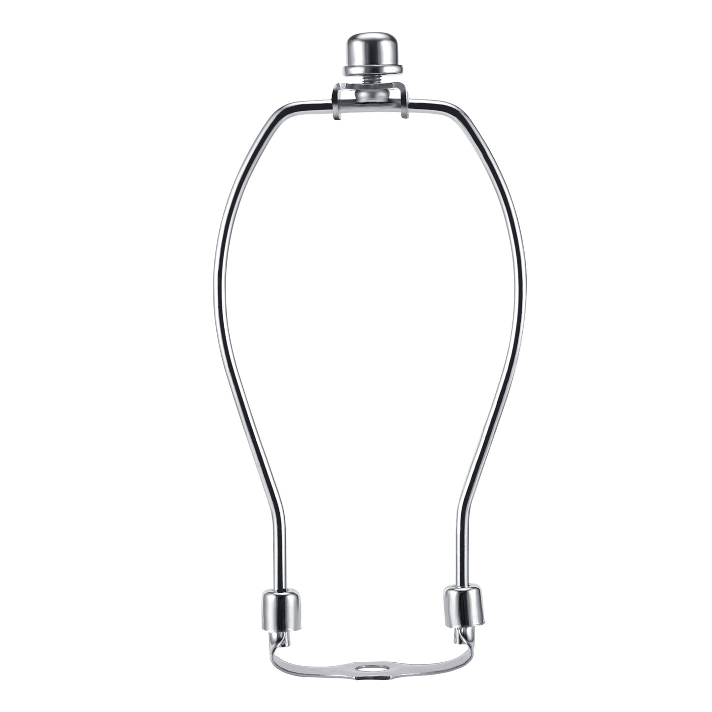 Light Duty Lamp Harp Holder Kit with Finial and Detachable Saddle Base