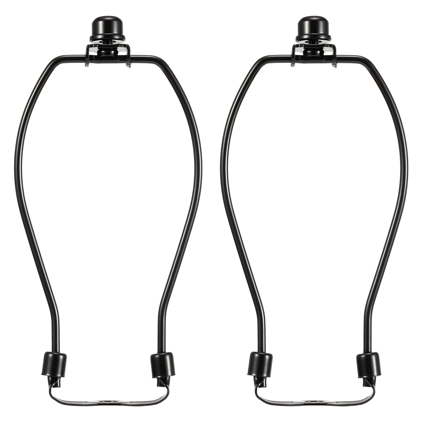 Light Duty Lamp Harp Holder Kit with Finial and Detachable Saddle Base