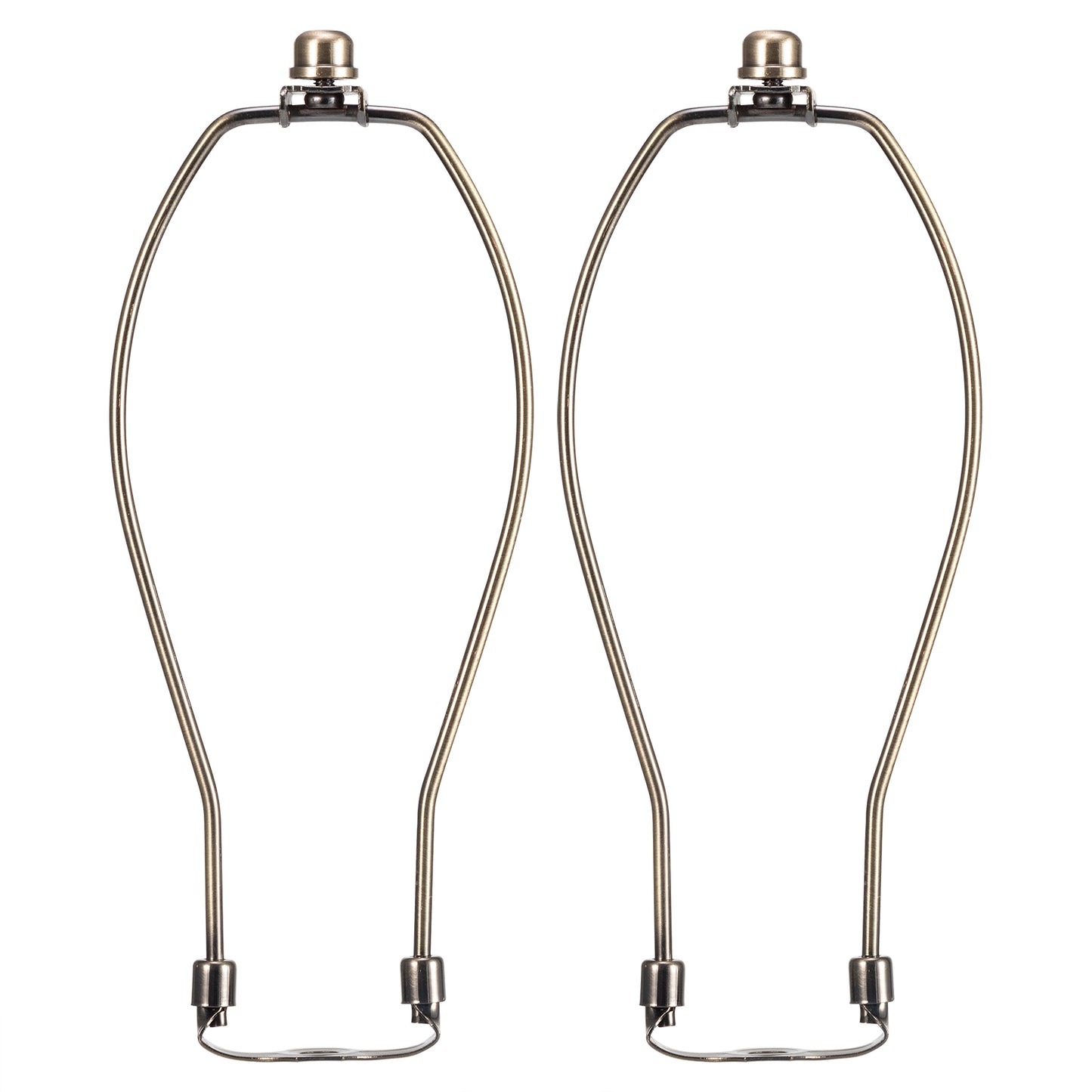 Light Duty Lamp Harp Holder Kit with Finial and Detachable Saddle Base
