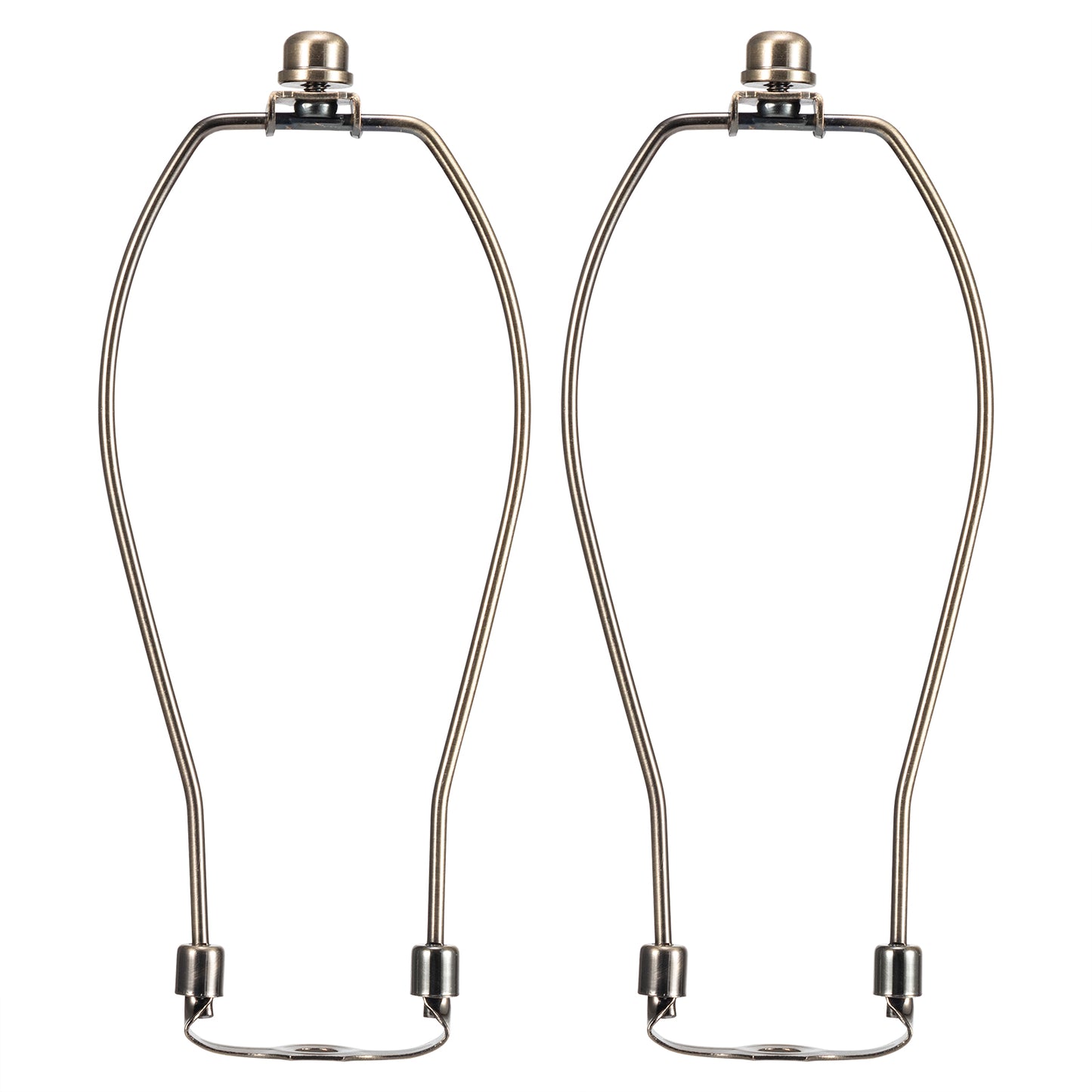 Light Duty Lamp Harp Holder Kit with Finial and Detachable Saddle Base