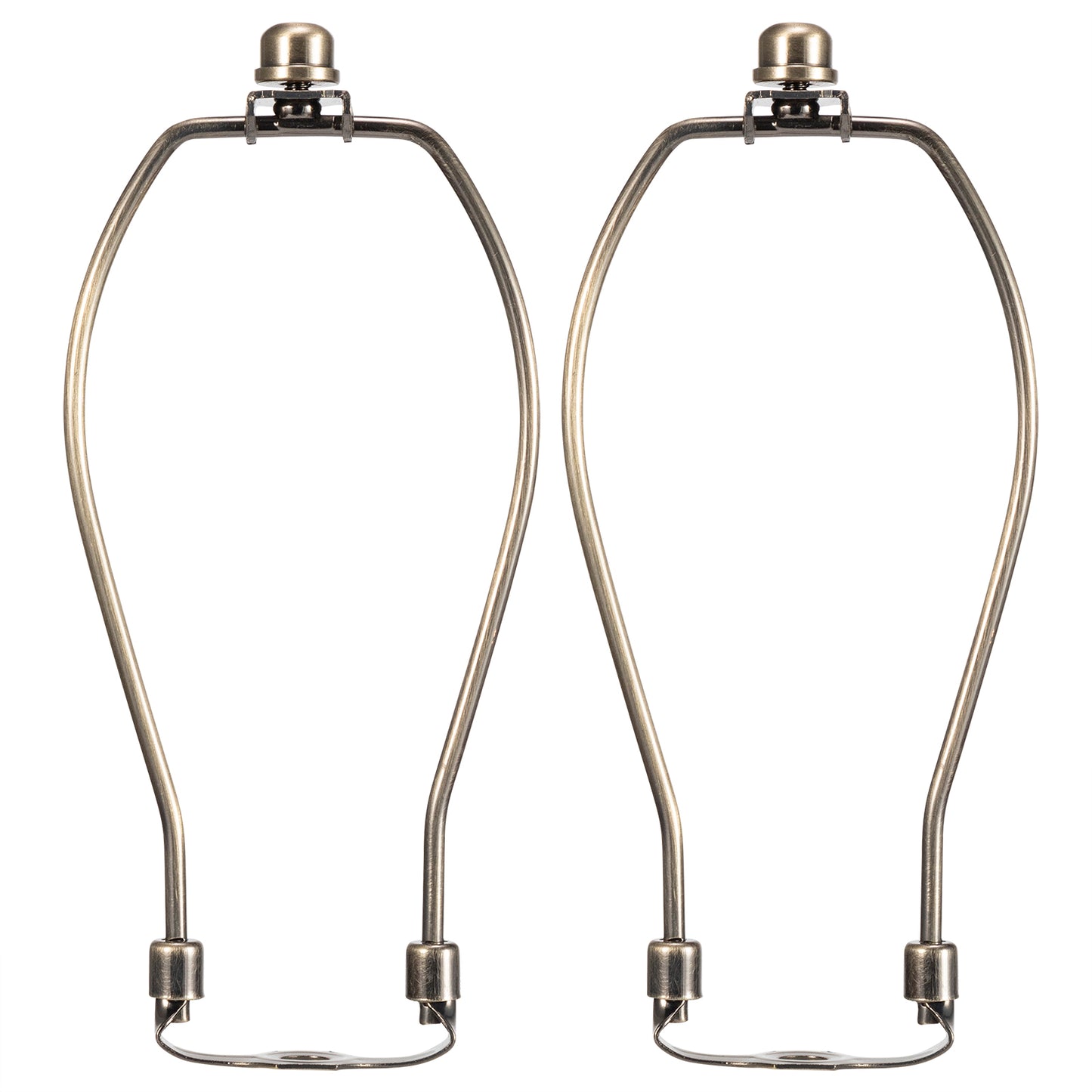Light Duty Lamp Harp Holder Kit with Finial and Detachable Saddle Base