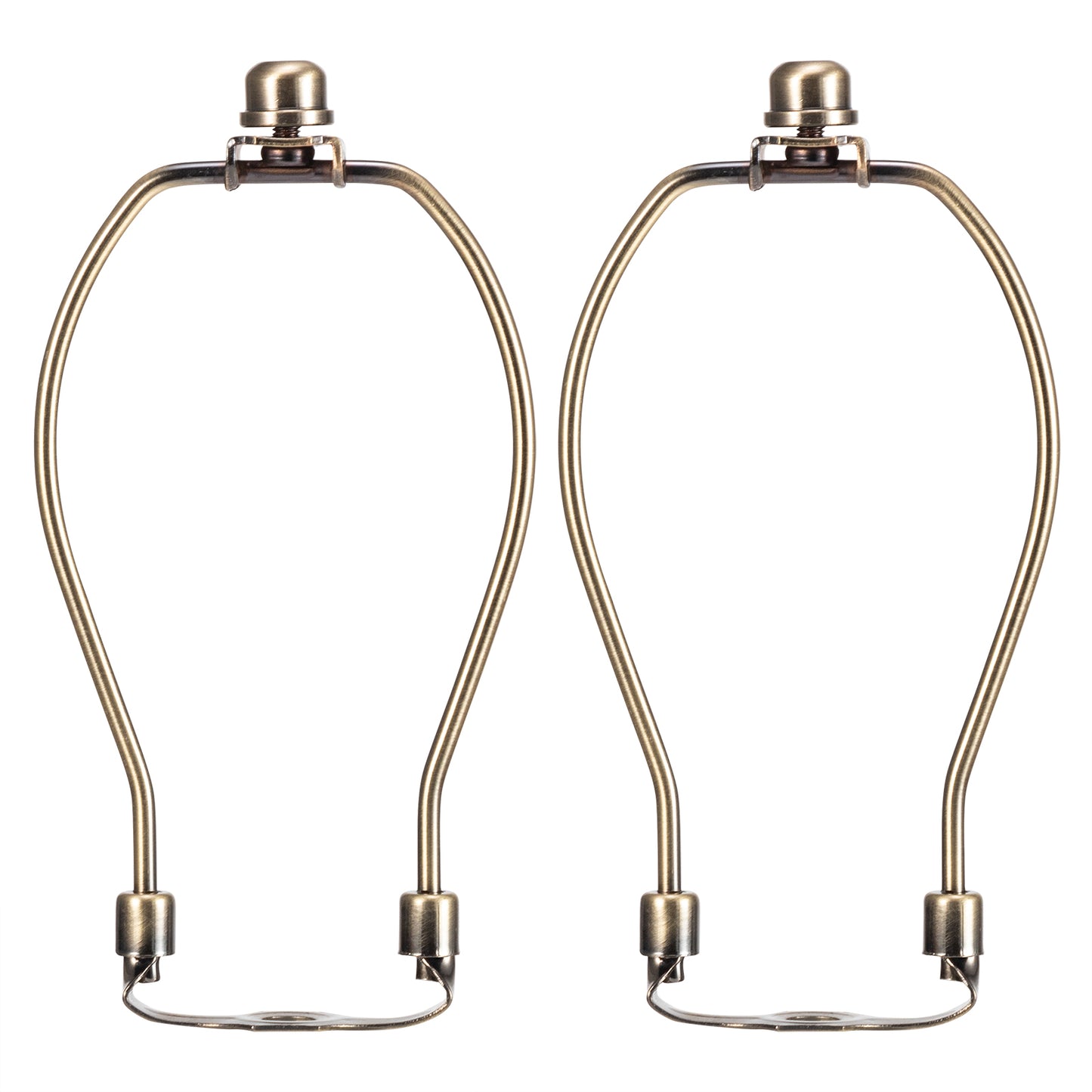 Light Duty Lamp Harp Holder Kit with Finial and Detachable Saddle Base