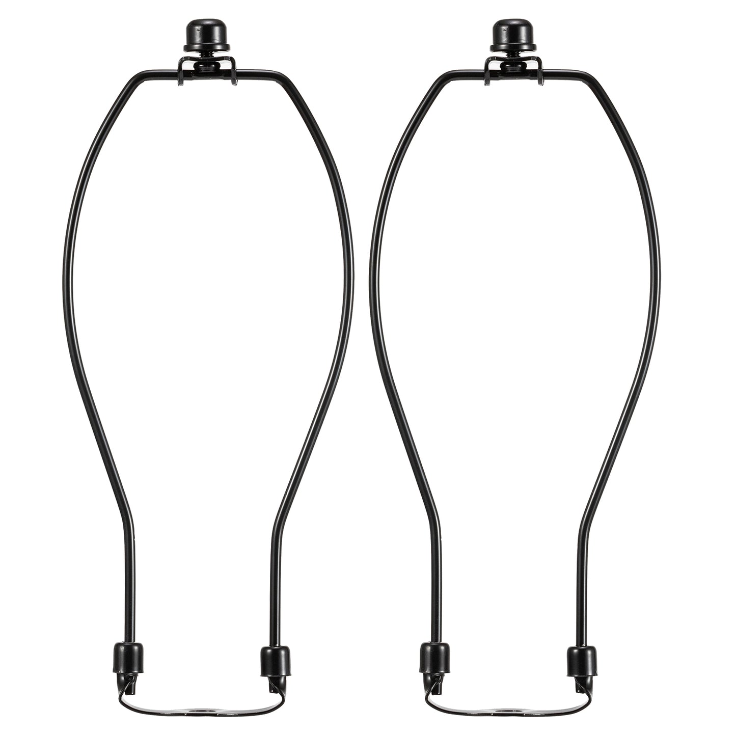 Light Duty Lamp Harp Holder Kit with Finial and Detachable Saddle Base