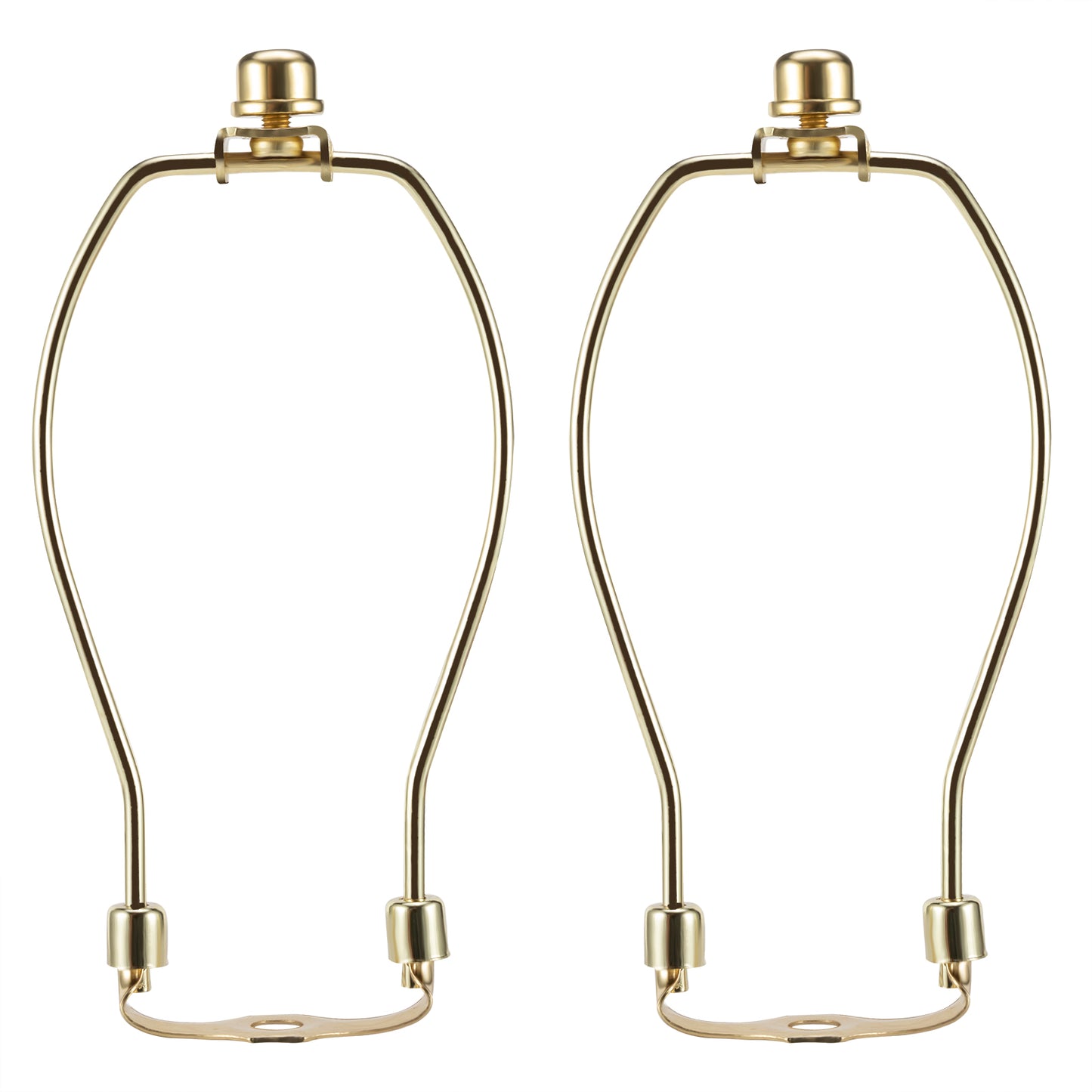 Light Duty Lamp Harp Holder Kit with Finial and Detachable Saddle Base