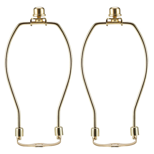 Light Duty Lamp Harp Holder Kit with Finial and Detachable Saddle Base