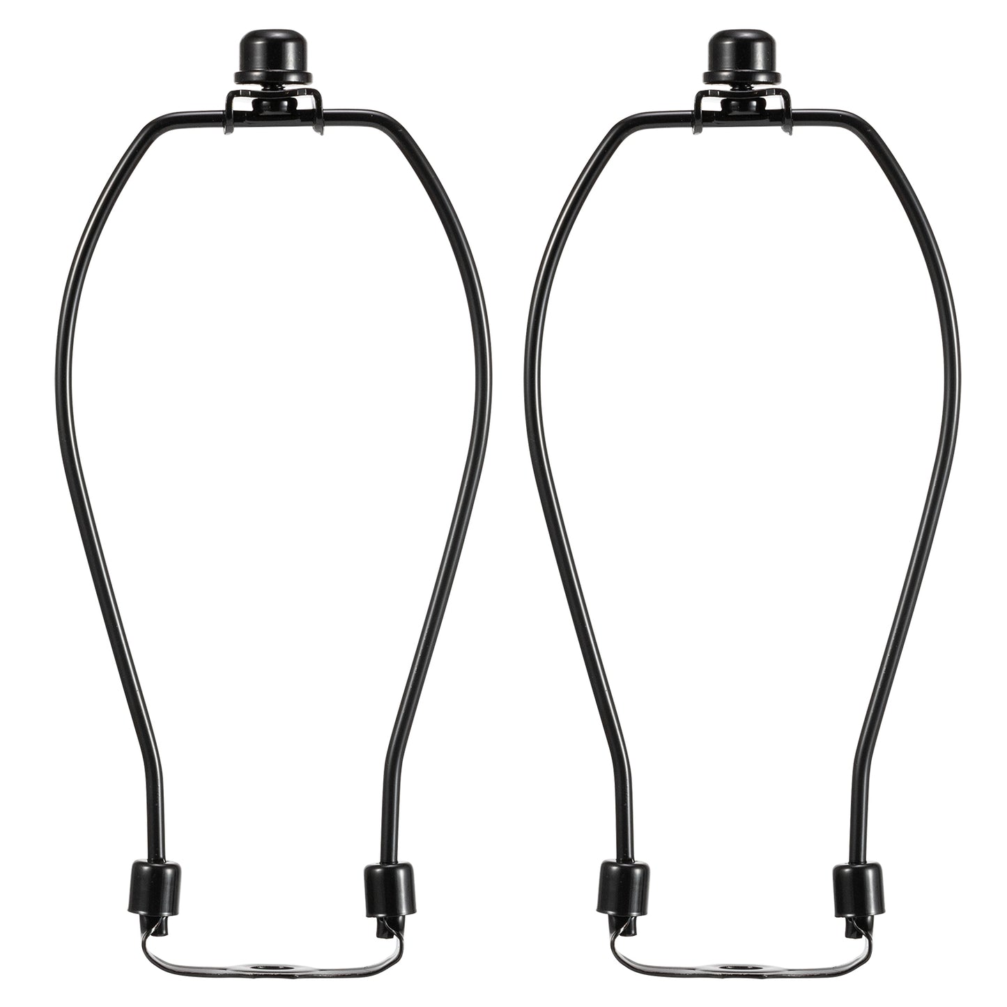 Light Duty Lamp Harp Holder Kit with Finial and Detachable Saddle Base