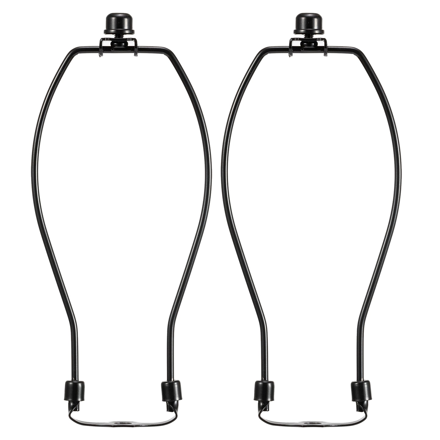 Light Duty Lamp Harp Holder Kit with Finial and Detachable Saddle Base