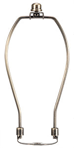 Light Duty Lamp Harp Holder Kit with Finial and Detachable Saddle Base