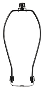 Light Duty Lamp Harp Holder Kit with Finial and Detachable Saddle Base
