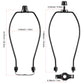 Light Duty Lamp Harp Holder Kit with Finial and Detachable Saddle Base