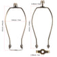 Light Duty Lamp Harp Holder Kit with Finial and Detachable Saddle Base