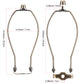 Light Duty Lamp Harp Holder Kit with Finial and Detachable Saddle Base