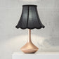 Bell Lamp Shade, Saangseon Scalloped Black Lampshade Replacement, Softback, 5'' Top x 10'' Bottom x 8.3'' Slant Height x 8'' Vertical Height, Brass Spider