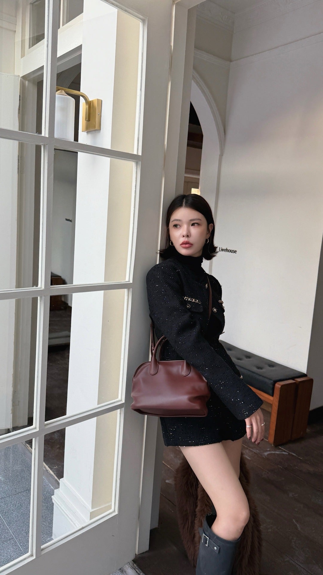 Cowhide Tote, Leather Shoulder Tote