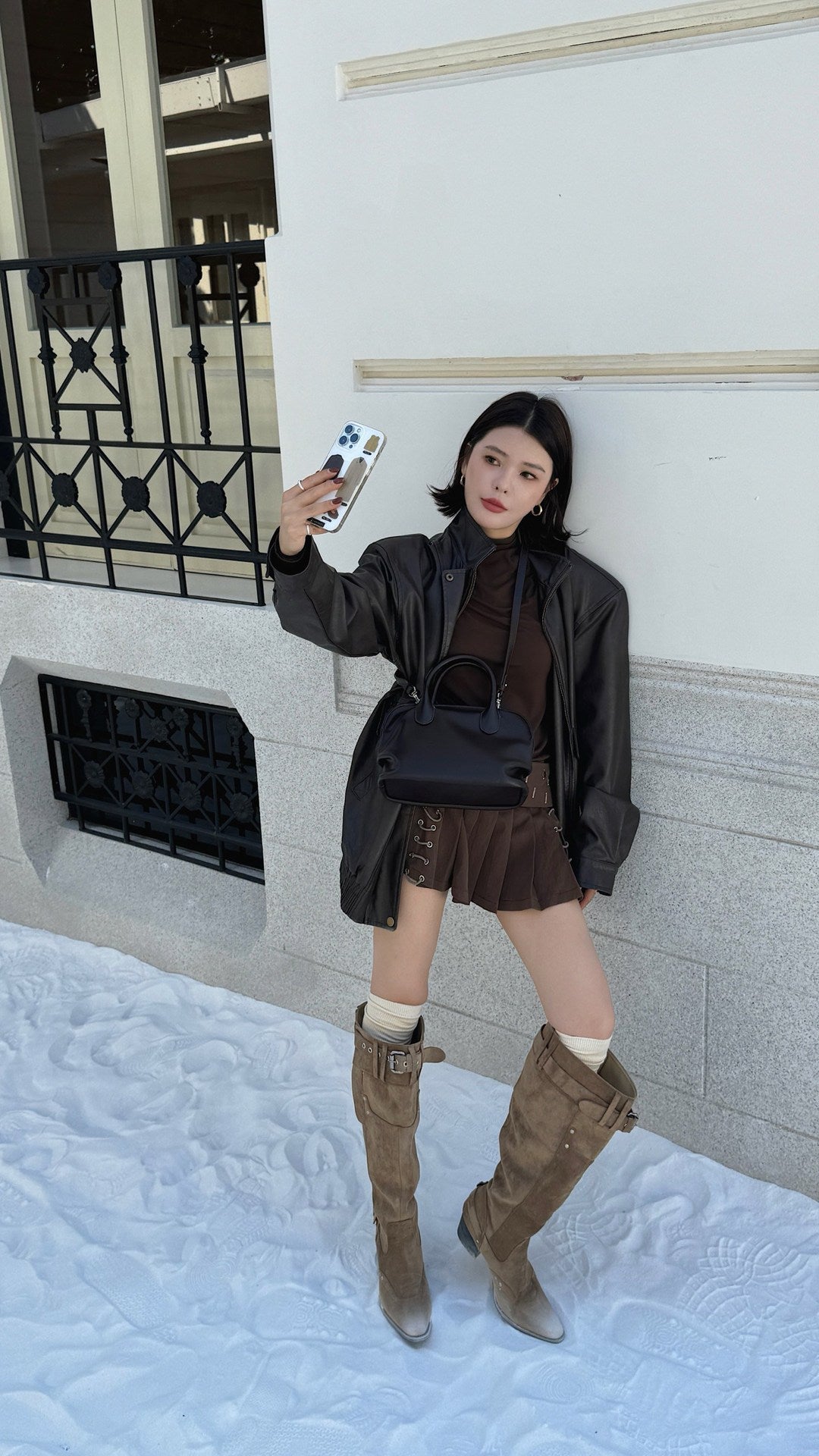 Cowhide Tote, Leather Shoulder Tote