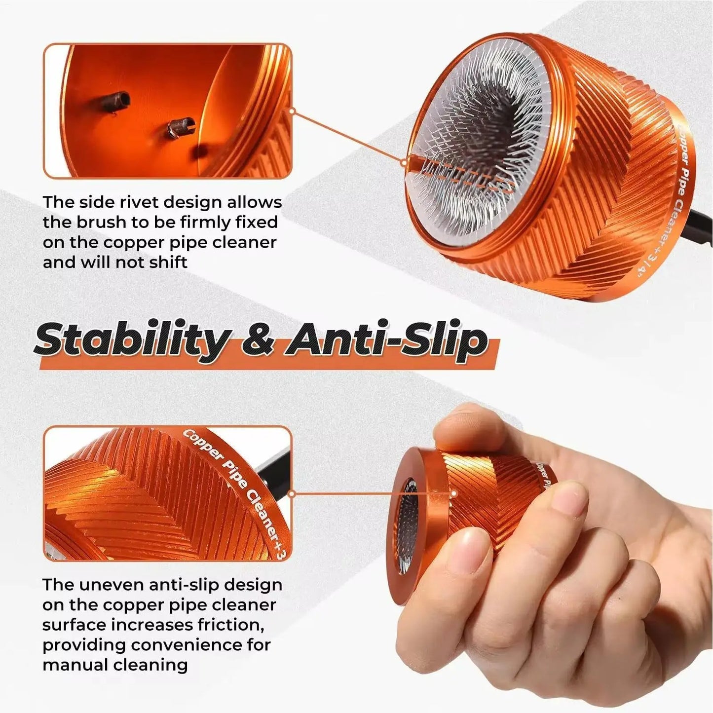 1/2 ", 3/4" And 1 "Electric Copper Tube Cleaning Brush