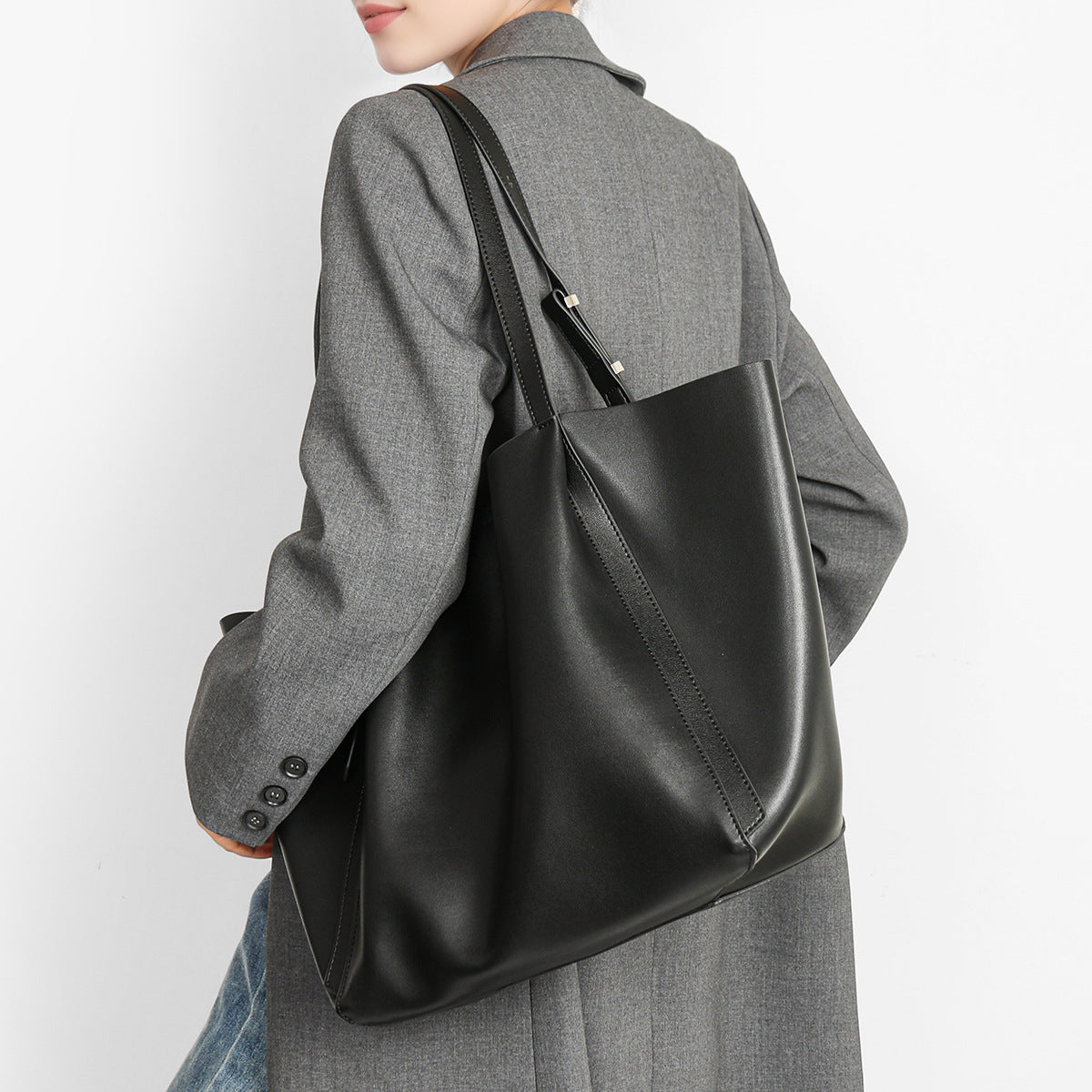 Women's Large-capacity Leather Bag, Shoulder Bag