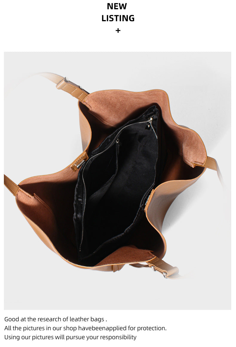 Women's Large-capacity Leather Bag, Shoulder Bag