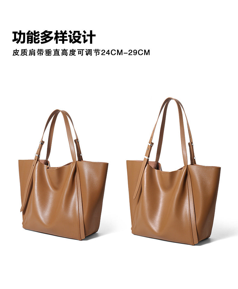 Women's Large-capacity Leather Bag, Shoulder Bag