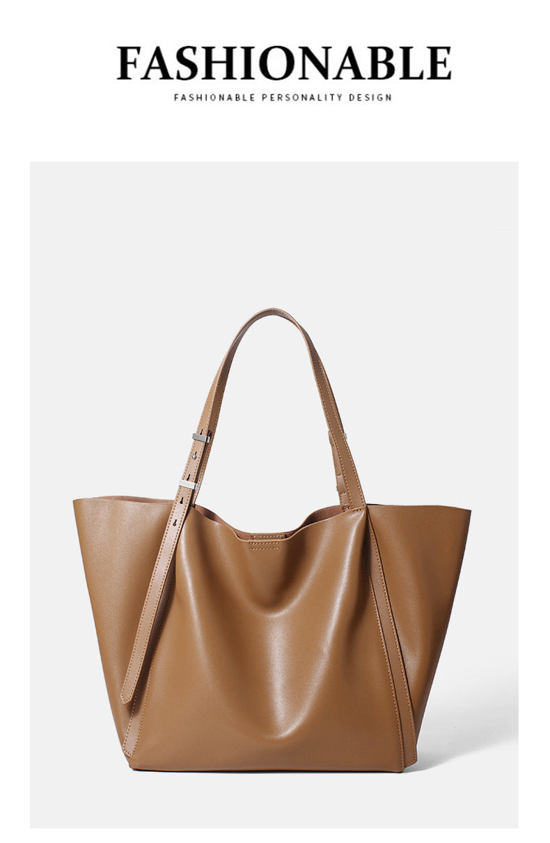 Women's Large-capacity Leather Bag, Shoulder Bag