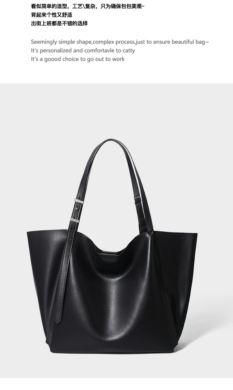 Women's Large-capacity Leather Bag, Shoulder Bag