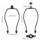 Light Duty Lamp Harp Holder Kit with Finial and Detachable Saddle Base
