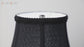 Bell Lamp Shade, Saangseon Scalloped Black Lampshade Replacement, Softback, 5'' Top x 10'' Bottom x 8.3'' Slant Height x 8'' Vertical Height, Brass Spider