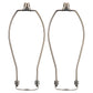Light Duty Lamp Harp Holder Kit with Finial and Detachable Saddle Base