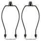 Light Duty Lamp Harp Holder Kit with Finial and Detachable Saddle Base