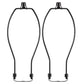 Light Duty Lamp Harp Holder Kit with Finial and Detachable Saddle Base