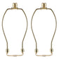 Light Duty Lamp Harp Holder Kit with Finial and Detachable Saddle Base
