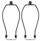 Light Duty Lamp Harp Holder Kit with Finial and Detachable Saddle Base