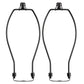 Light Duty Lamp Harp Holder Kit with Finial and Detachable Saddle Base
