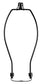 Light Duty Lamp Harp Holder Kit with Finial and Detachable Saddle Base