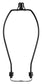 Light Duty Lamp Harp Holder Kit with Finial and Detachable Saddle Base
