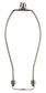 Light Duty Lamp Harp Holder Kit with Finial and Detachable Saddle Base